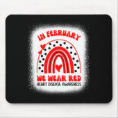 Heart Disease Awareness Supporting In February We  Mousepad (Vorne)