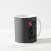 Heart Disease Month Suprt Walk Tee  Kaffeetasse (VorderseiteRechts)