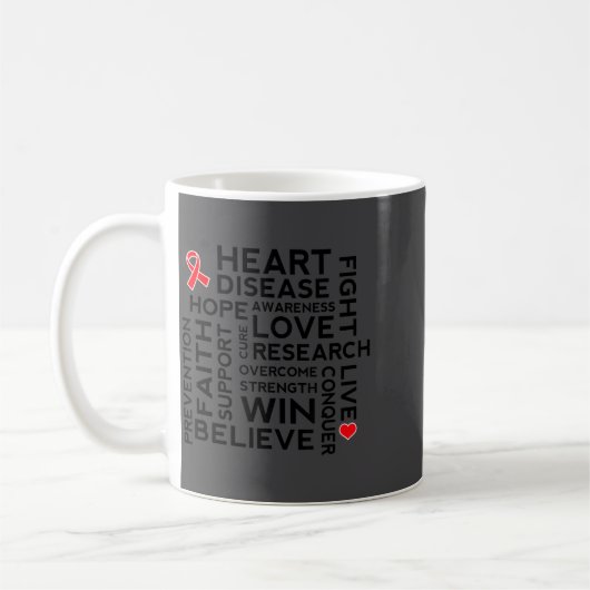 Heart Disease Month Suprt Walk Tee  Kaffeetasse (Links)