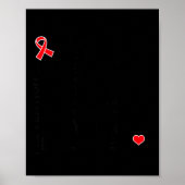 Heart Disease Month Suprt Walk Tee  Poster (Vorne)