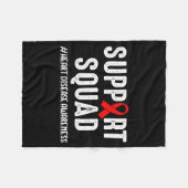 Heart Disease Warrior Support Squad Heart Disease  Fleecedecke (Vorderseite (Horizontal))
