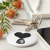 Heart Dog Foto - DIY Custom Schlüsselanhänger (Seite)