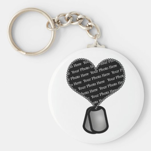 Heart Dog Foto - DIY Custom Schlüsselanhänger (Vorne)