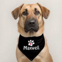 Heart Dog Paw Personalisiert