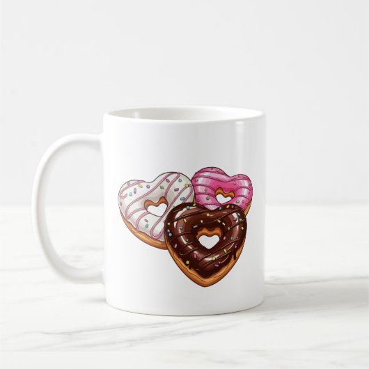 Heart donuts kaffeetasse (Links)