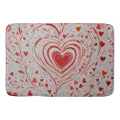 Heart Doodle Badematte (Vorderseite)