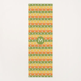 Heart Doodles Custom Monogramm Yogmatte Yogamatte