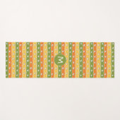 Heart Doodles Custom Monogramm Yogmatte Yogamatte (Vorderseite (Horizontal))