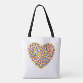Heart Dots Tote Bag Tasche (Rückseite)