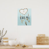Heart Dream Catcher Poster (Küche)