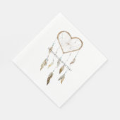 Heart Dream Catcher Serviette (Ecke)