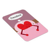 Heart Dreams Pink and Purple Magnet (Rechte Seite)