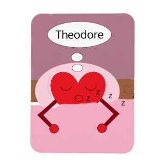 Heart Dreams Pink and Purple Magnet