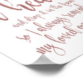 Heart Drop Gästebuch Rose Gold Glitzer 8x10 Zeiche (Ecke)