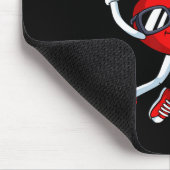 Heart Dunk Bysketbyll Player Valentinstag Liebe S Mousepad (Ecke)