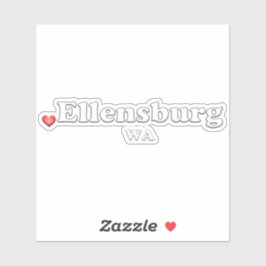 Heart Ellensburg WA Aufkleber