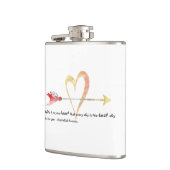 Heart Emerson Zitat Flachmann (Links)