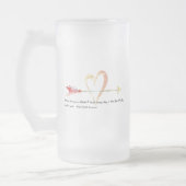 Heart Emerson Zitat Mattglas Bierglas (Links)