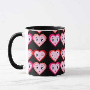 Heart Emoji Emoticons Fashion Tasse