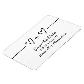 Heart Equation Speichern Sie das Date Magnet, Ebon Magnet (Linke Seite)