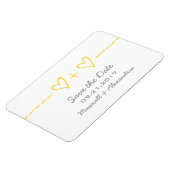 Heart Equity Speichern Sie das Datumsfenster, gelb Magnet (Linke Seite)