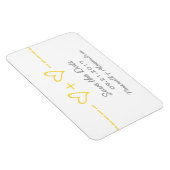 Heart Equity Speichern Sie das Datumsfenster, gelb Magnet (Rechte Seite)