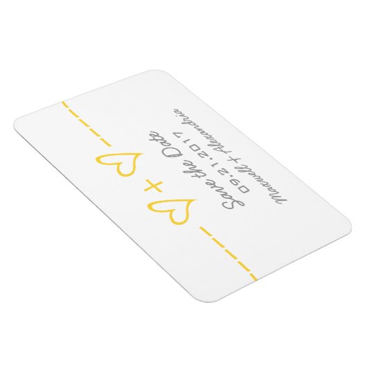 Heart Equity Speichern Sie das Datumsfenster, gelb Magnet (Rechte Seite)