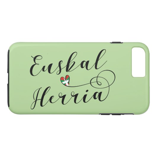 Heart Euskal Herria Handy Case, Baskisch Case-Mate iPhone Hülle (Rückseite (Horizontal))