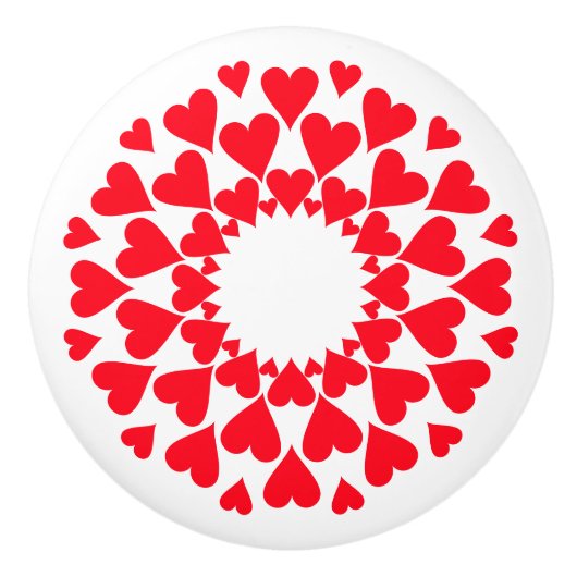 Heart Explosion Knob Keramikknauf (Vorderseite)