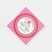 Heart Fairy © Angepasste Geburtstagspartei Napkin Serviette (Ecke)