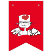 "Heart Fairy" Pink Happy Birthday Bunting Flags Wimpelkette (Erste Fahne)