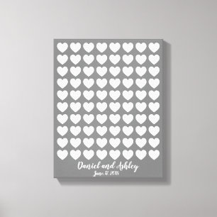 Heart Fingerprint Wedding Gästebuch
