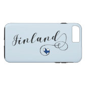 Heart Finland Handy Case, Finnisch Case-Mate iPhone Hülle (Rückseite (Horizontal))