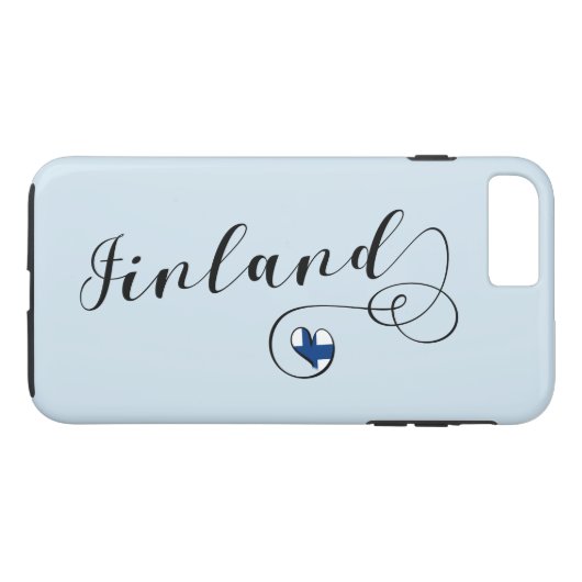 Heart Finland Handy Case, Finnisch Case-Mate iPhone Hülle (Rückseite (Horizontal))