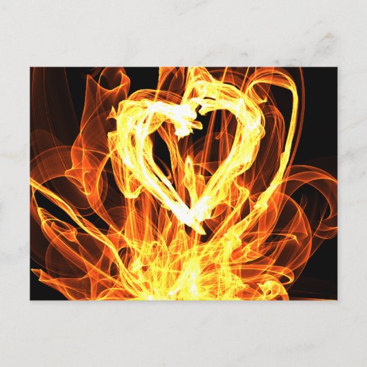 Heart Fire Postkarte (Vorderseite)