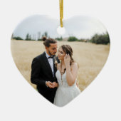 Heart First Christmas Ornament | Newlywed Photo  (Vorne)