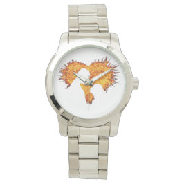 Heart flame women's watch  armbanduhr