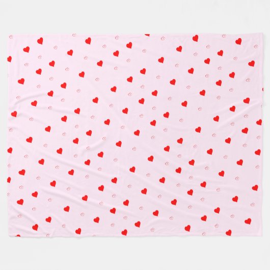 Heart Fleece Blanket (Vorderseite (Horizontal))