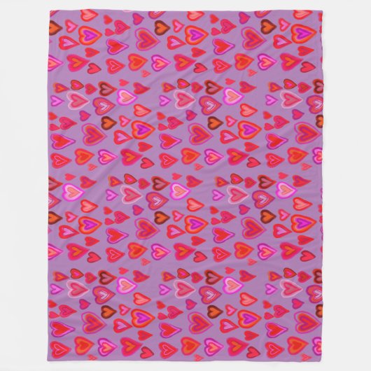 Heart Fleece Blanket (Vorderseite)