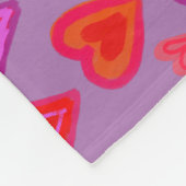 Heart Fleece Blanket (Ecke)