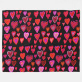 Heart Fleece Blanket (Vorderseite (Horizontal))