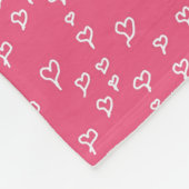 Heart Fleece Blanket (Ecke)