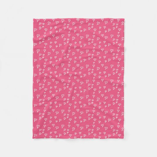 Heart Fleece Blanket (Vorderseite)