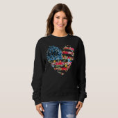 Heart Flower Flag Gigi Sweatshirt (Vorne ganz)