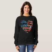 Heart Flower Flag Memaw Sweatshirt (Vorne ganz)