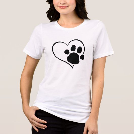 Heart for Dogs Tri-Blend Shirt (Vorderseite)