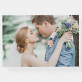 Heart Foto Collage Eucalyptus Wedding Gästebuch (Rückseite)