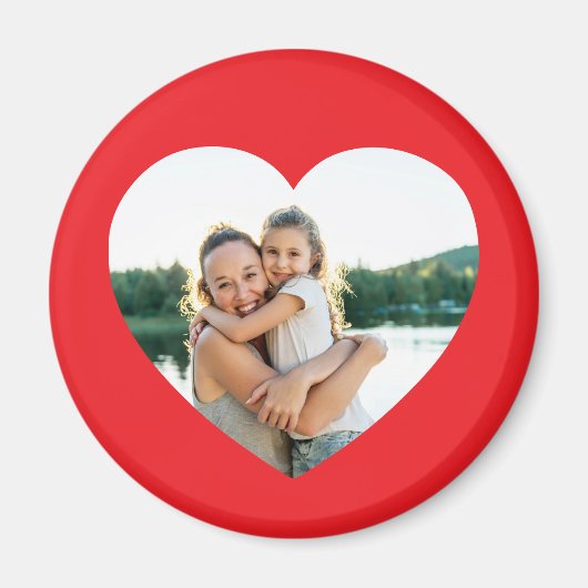 Heart Foto Red Magnet (Vorne)