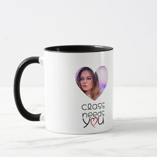 Heart Frame Teacher Appreciation Mug Tasse (Links)