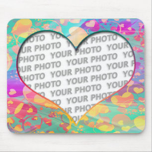 Heart Frames 6 + your photo Mousepad